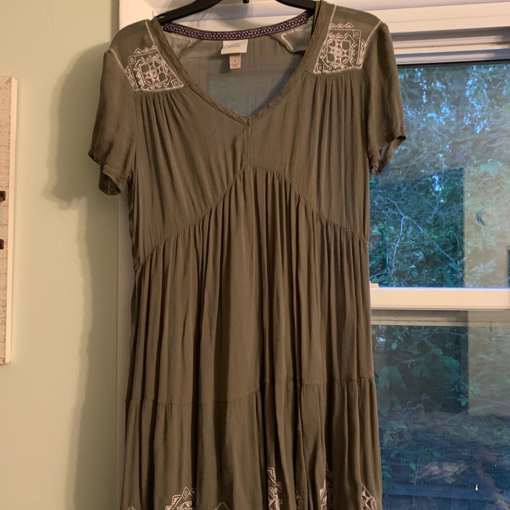 Green Mini Boho Summer Dress - Target